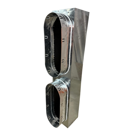 KINGS Return Air Box – Galvanised Steel 2 × 400D connections